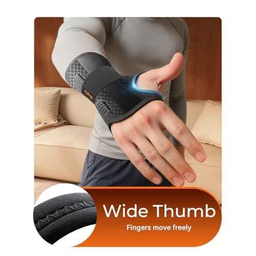 Carpal Tunnel Wrist Brace Night Support for Men Women, [Breathable Air Mesh] Wrist Splint for Tendonitis, Sprain, Arthritis, Medical-Grade Adjustment Rigid Hand Brace for Sleeping, Pain Relief, Work (Black, S/M, Left Hand)