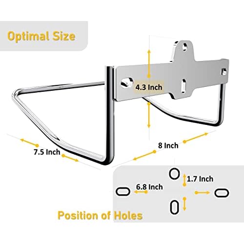 JBscoop 2 Ladder Hooks Wall Mount for Ladder Storage Strollers and Folding Chair, Heavy Duty Lader Holder Rust Proof SS304 (2)