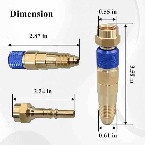 2Set QDB33 Argon Inert Gas Regulator, Quick Connect and Disconnect to Inert Gas Hose