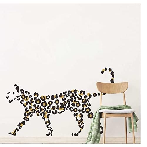 Polka Dots Wall Decals Gold Decal Leopard Decals Cow Vinyl Wall Decal Abstract Wall Stickers Removable Peel and Stick Wall Sticker for Living Room Bedroom Decor
