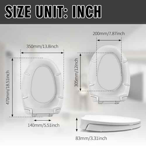 SS113 /SS114 Elongated Soft Slow Close Toilet Seat Compatible with TOTO SS114/SS115/SS154/SS204/SS22 Toilet Seat,Toilet Lid Slow Close Quiet No Slam, Heavy Duty Elongated Toilet, White