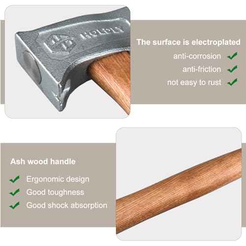 Magnet Roofing Hatchet,17oz Magnetic Faced Roofing Hatchet for Quick Installation of Roofing Nails And Felt Caps