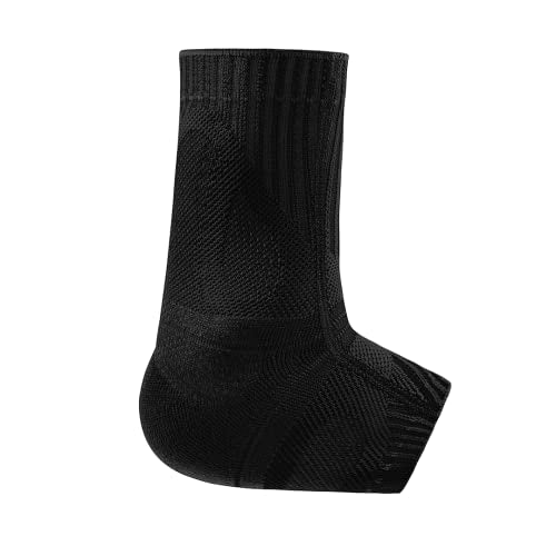 Bauerfeind Sports Achilles Support - Relieves the achilles tendon while running, jumping, and moving - All Black, X-Small