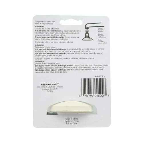 Helping Hand 1500 Flexible Spray Faucet Supplies, Wjite