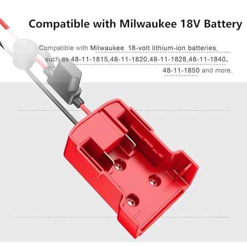 3 Packs Power Wheel Adapter Compatible with Milwaukee 18V Battery Adapter Power Wheel Battery Converter Kit with Fuse & Switch & Wire Terminals & 12 AWG Wire for DIY RC Car Robotics