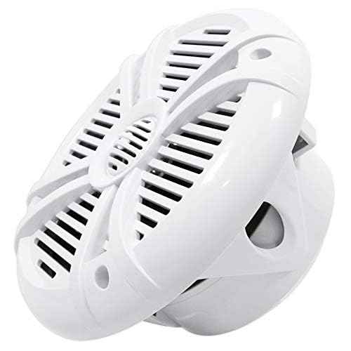 Rockville Pair RMSTS80W 1000W 8" Marine Boat Speakers, 4 Ohm, Waterproof, UV-Resistant, PEI Dome Tweeter for Boats and Outdoor Use