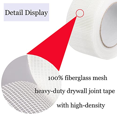 Drywall Joint Tape (4''x 115 Ft) Drywall Joint Self Adhesive Tape£¬Self-Adhesive Fiberglass Drywall Mesh Tape Heavy-Duty Self-Adhesive Fiberglass Wall Crack and Seam Patch.