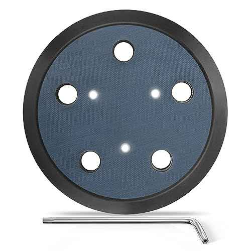 5 Inch 5 Hole Orbital Sander Replacement Pad for Porter Cable 333 333VS Random Orbit Sanders - Hook and Loop Sanding Pad Parts for Porter Cable 13904/13909