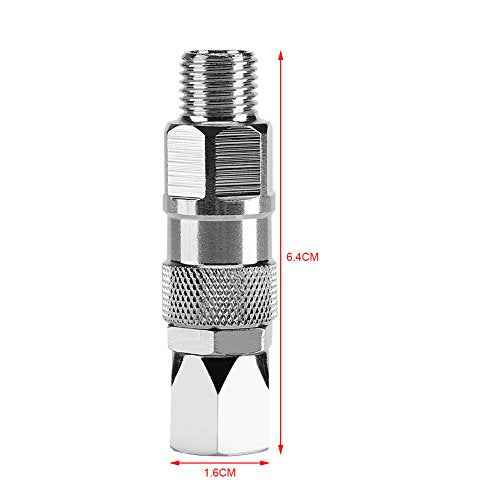 Sprayer Joint, 1/4-Inch 360 Degrees Rotate Stainless Steel Airless High Pressure Spray Gun Hose Swivel Joint Connector Accessories for Paint Sprayers & Hose