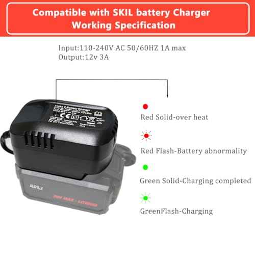 for SKIL 12V Fast Lithium Ion Battery Charger for 12V 3A Battery QC535701