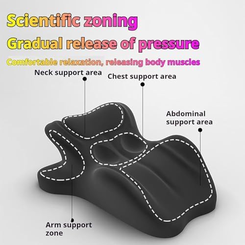 Spark Pillow, 2025 New Chiro Monk Couple Pillow, Pillows Memory Foam, Recovers After Impact, 27° Angle Perfect Position, Ergonomic Posture Support for Spinal, Multi-Functional Bed Pillow (Black)