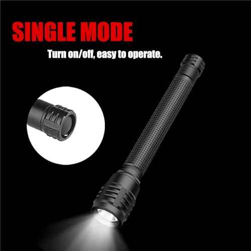 Pocket Flashlight 1200 Lumen Single Mode LED Penlight Torch Pen Flash Light for Tight Space Inspection Repair Work, 2 Pack