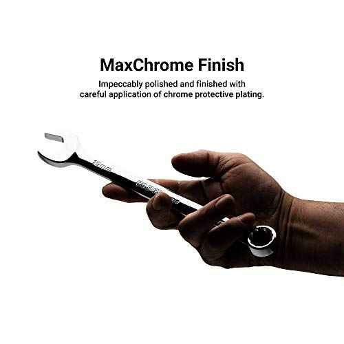 Capri Tools Combination Wrench, 12 Point, Metric (7 mm)