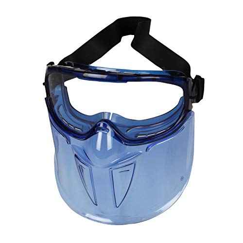 KleenGuard - 18629 V90 Shield Clear Anti Fog Lens Protection Goggle with Blue Frame