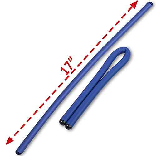 Andalus Twist Rubber Ties, 17-Inch Reusable Twist Ties in Assorted Colors - Holds Up to 110 Pounds (4 Pack)