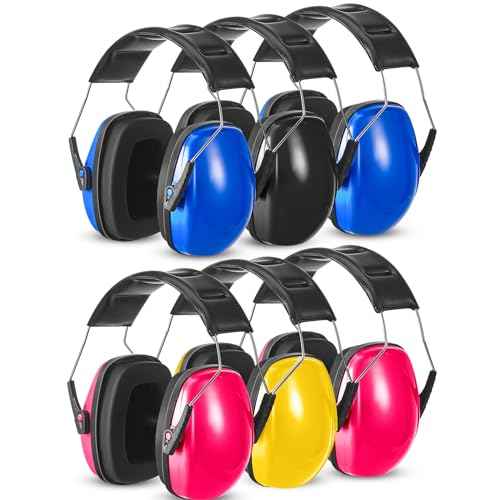 Amylove 6 Pcs Kids Noise Cancelling Headphones 27db Adjustable Earmuffs for Autism Sensory Toddler Children