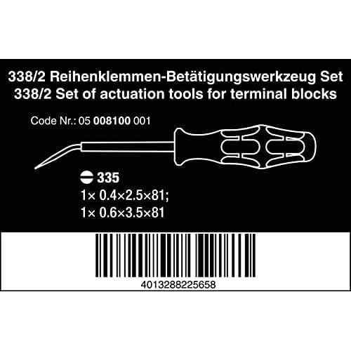 338/2 Set of actuation tools for terminal blocks, 2 pcs