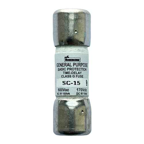 New OEM SC-15 SC-15A 600Vac Time Delay Fuse, Pack of 10