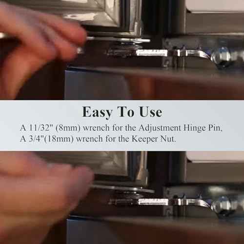 MHU38218908 Refrigerator Spanner Wrench, Fit for LG Kenmore Brand, Floor-Standing French Fridge Door Leveling Tool, Adjust Fridge Height of Door