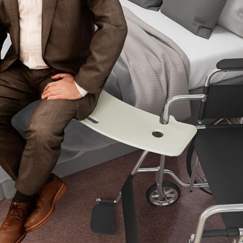 Curved Transfer Board Wheelchair Accessories for Transferring to Wheelchair ，Chair, Bed, Toilet, Car for Patient, Elderly, Disabled, 31.1 * 9.84 * 0.46" 3.64 lbs ABS Transfer Devices (White)