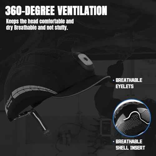 Lightweight Bump Cap with Reflective Stripes, Breathable Baseball Cap Style, Head Protection Hard Hat for Men Women