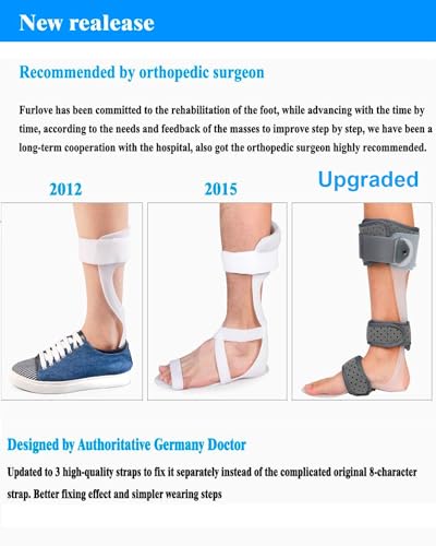 AFO Drop Foot Brace Medical Ankle Foot Orthosis Support Foot Drop Postural Correction Brace (Left/XL)