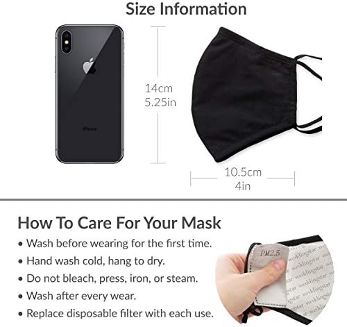 WEDDINGSTAR 3-Ply Adult Washable Cloth Face Mask Reusable and Adjustable with Filter Pocket - Soccer