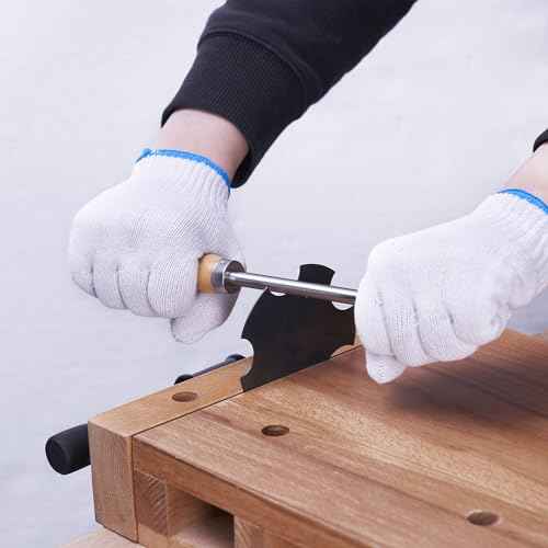 Pack of 9 Multi-Shape Cabinet Scraper for Woodworking (9, 1 Burnisher+2Rectangle+1Curved+1Gooseneck+2Concave+2Convex)