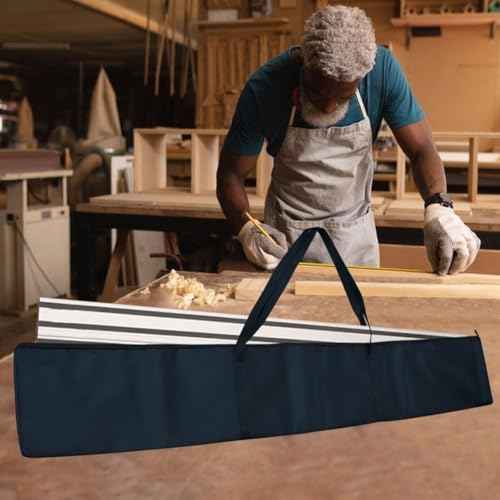 Guide Rail Bag, Double Side Track Saw Bag Oxford Cloth Carrying Case for Guide Rail Tracks, 150cmX25cm