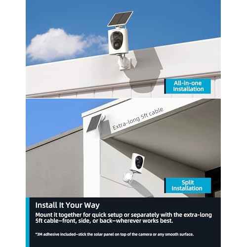 virtavo SolarFlask 2K Solar Security Cameras Wireless Outdoor, Starlight Lens, Color Night Vision, PIR Motion Detection, Battery-Powered, 2-Way Audio, Weatherproof, Cloud/SD Storage, 2.4GHz WiFi