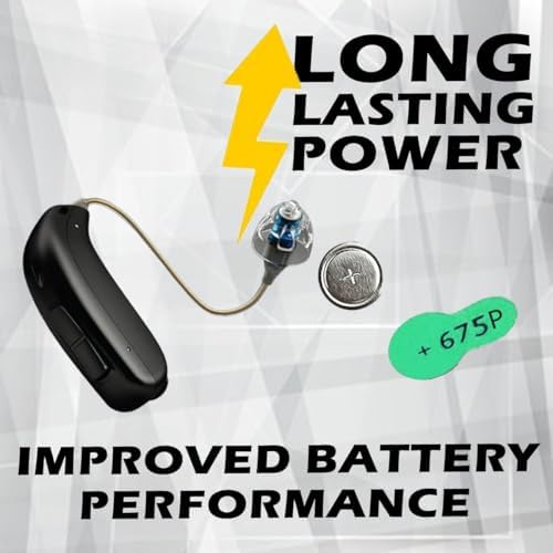 Mercury Free (0% Hg) Extra High Power Cochlear Implant BTE Speech Processor Batteries Zinc Air 1.4V Size 675P, 675CI, Implant Plus (240 Batteries)