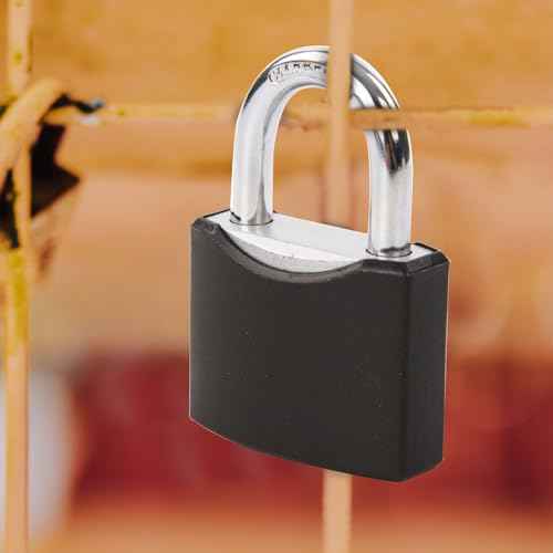SEPOX¢ç10-Pack 1-9/16" Weather-Proof Outdoor Padlocks Keyed Different, Brass Cylinder, Heavy-Duty Solid Steel Body Covered Black, Locks for Gates, Sheds, Storage Lockers, Fence, Boats, Marine, Fishing