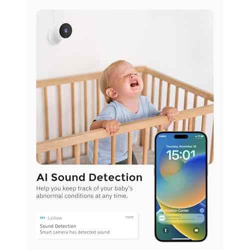 LaView 4MP 2K Cameras for Home Security Indoor, 5G& 2.4GHz Home Security Camera for Baby/Elder/Pet/Nanny,US Cloud Service,Compatible with Alexa iOS & Android