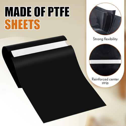 10 Pcs 27.5 x 11 Inch PTFE Release Sheets Non Stick Toaster Release Sheets PTFE Liner Compatible with Antunes Roundup VCT-2, VCTM-2 Toaster, for Bread, Buns
