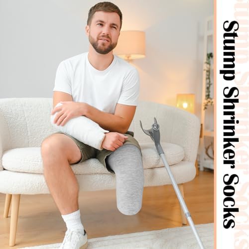 10 Pcs Prosthetic Stump Shrinkers Amputee Socks Stump Shrinker Prosthetic Limb Socks for Men Women