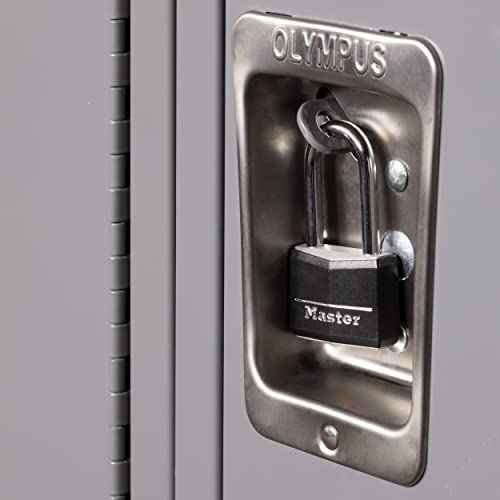 Master Lock Covered Aluminum Padlock with Key, 141QLF, 4 Pack Keyed Alike