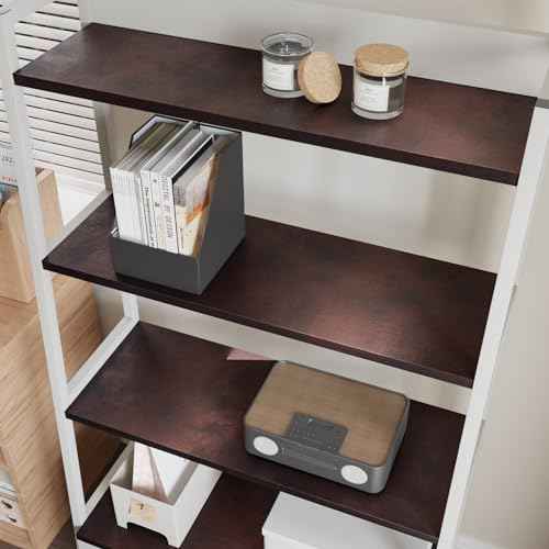 CRE8TIVE Metallic Brown Wood Contact Paper Peel and Stick Faux Wood Look Wallpaper Removable Self Adhesive Vinyl Wallpaper 12"x80" Brown Contact Paper for Countertops Waterproof Shelves Desk Table Top