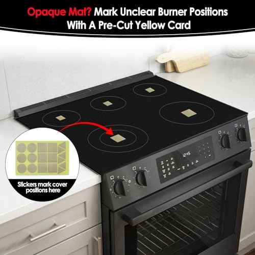 Extra Large Translucent Induction Cooktop Protector Cover Mat (Magnetic) 21.2x35.4 In, Stove Top Cover for Electric Stove, Silicone Stove Mat for Glass Top Stove,Range Covers for Electric Stove