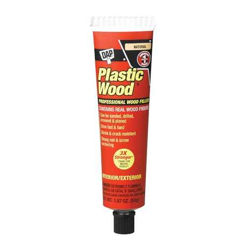 DAP Plastic Wood Solvent-Based Professional Wood Filler, Natural, 1.87 oz (7079821500)