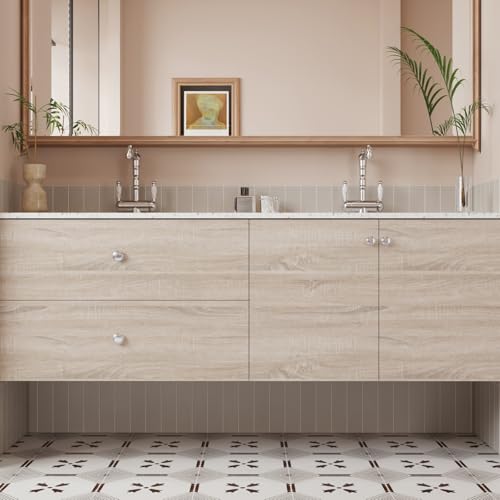 CRE8TIVE Beige Wood Wallpaper Peel and Stick Wood Grain Contact Paper Waterproof Light Wood Contact Paper for Cabinets Drawers 12"x80" Self Adhesive Wood Countertop Contact Paper for Kitchen Bathroom