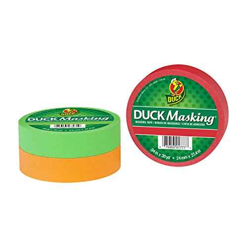 Duck Masking 240882 Light Green Color Masking Tape, .94-Inch by 30 Yards