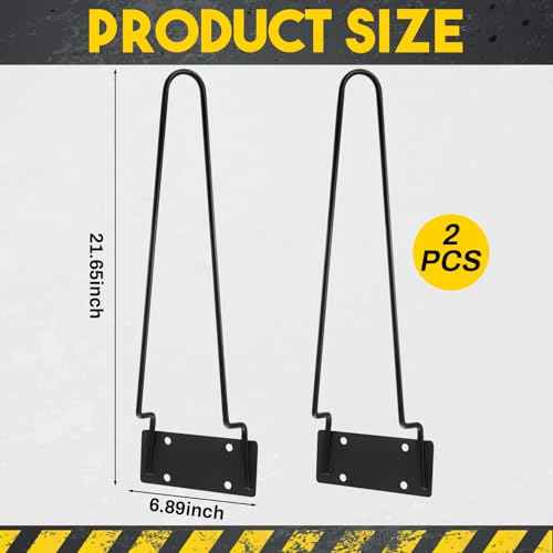 Suzile 2 Pcs Traffic Safety Cone Holder for Truck Heavy Duty Road Parking Cone Trailer Vertical Mount with Installation Screws and Pre Drilled Mounting Plate, Corrosion Resistant, Black