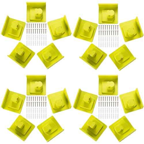 20 Pack Tool Holder Compatible with Ryobi 18V Power Tool Wall Mount Portable Holder Mount Hanger Storage Organizer with Screws Easy Installation for Workshop Garage