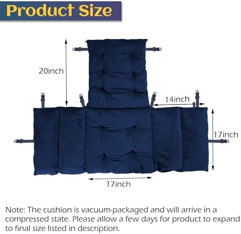 Big Hippo Wheelchair Seat Cushions, Comfortable Wheelchair Cushions for Pressure Relief, Soft Wheelchair Seat Cushions Pain Relief -17 ×17 Inches - Prussian Blue