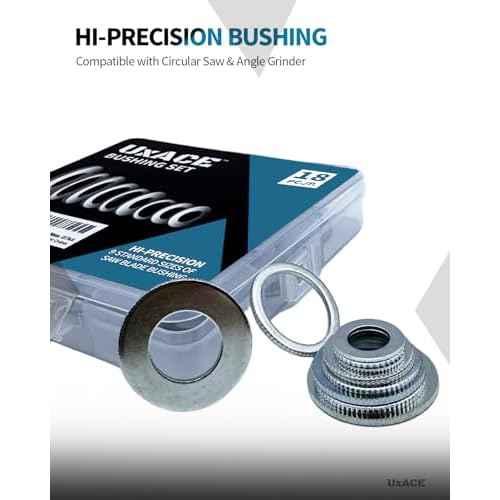 Saw Blade Bushing Set, Adapter Ring Kit, Arbor Spacer Combination, Reduction Ring Bundle, 9 General Sizes for Circular Saw Blade, Diamond Blade on Circular Saw, Angle Grinder, 18 Pack