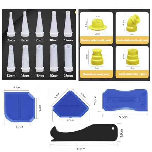 Non-stick, no-clean adhesive nozzle£¬Sausage Caulking Tips 7-23mm Cone Trowel Nozzles Nozzle For Sausage And Bulk Guns Sausage