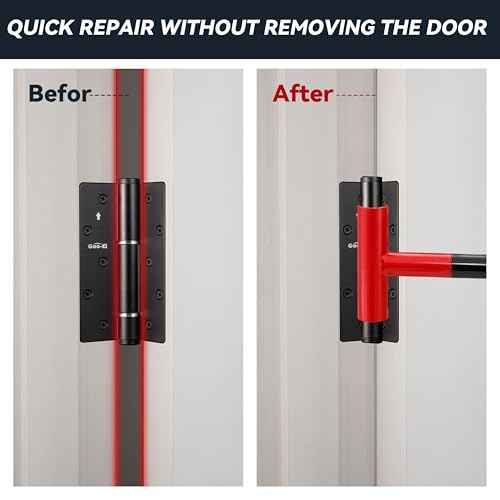 Door Hinge Adjustment Tool Kit, 4 in 1 Hinge Gap Adjusting Wrench Set for Residential and Commercial Multi-Size Door,Hinge Door Gap Adjustment Tool for Round Bolt Hinged Doors