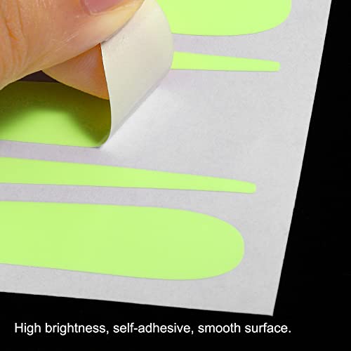 MECCANIXITY Glow in The Dark Tape Shooting Star,0.5" 32 Glow Star Sticker Green for Walls Parties Marking Decorations