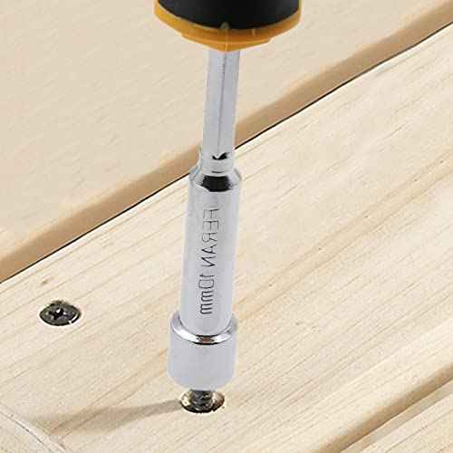 2Pcs 10mm Socket Wrench Screwdrivers High-Carbon Steel Hex Nut Driver for DIY Hand-Making, Repairs
