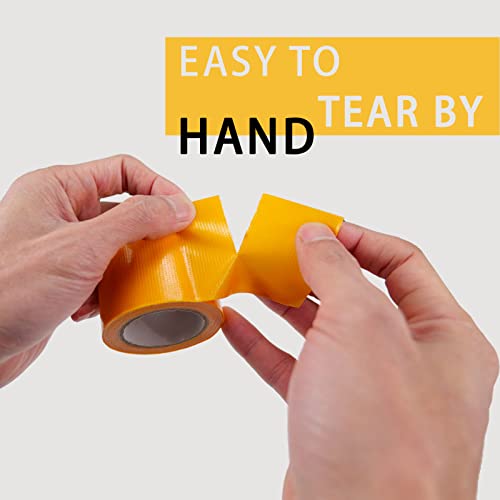 Mini Duct Tape 2PCS Travel Size Duct Tape for Outdoors Camping Hiking Emergency Put in Pocket Tear by Hand, 2 inch x 5 Yards, Twin Silver